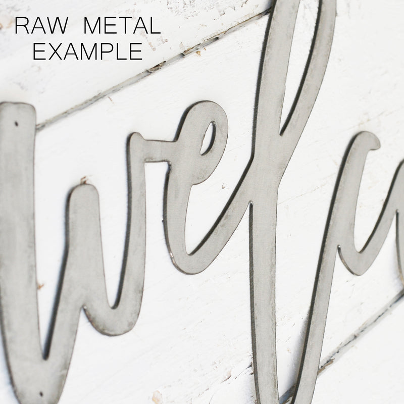 Custom Name Sign - Metal Word