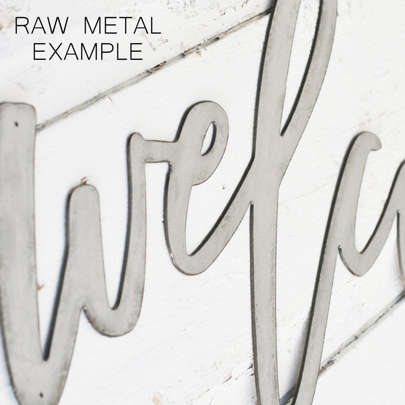 Custom Name Arrow Sign - Metal Word