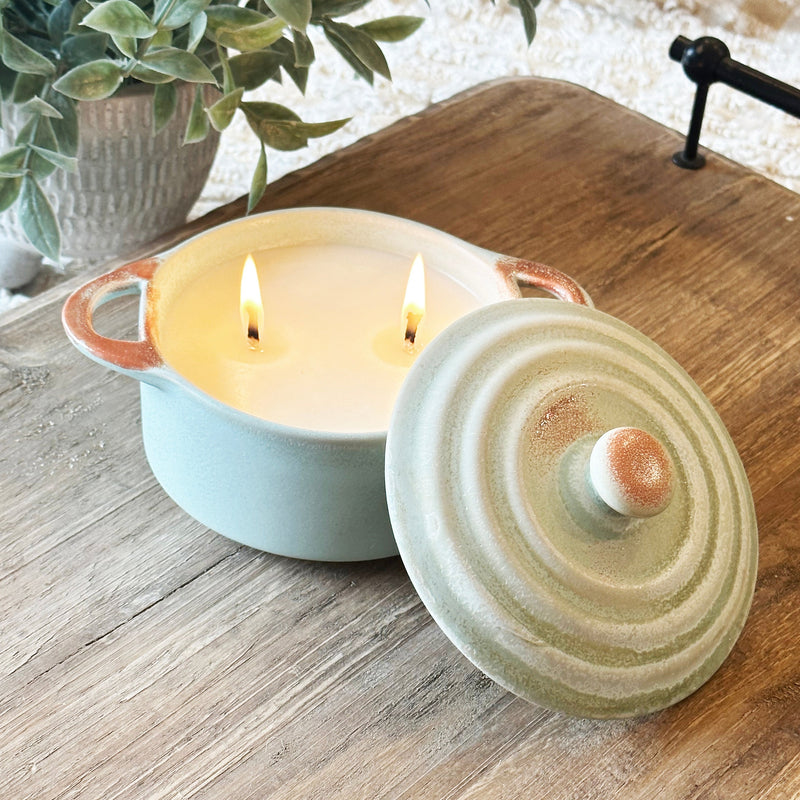Rustic Stoneware Baker Candle