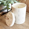 Stoneware Candle with Lid