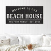 Welcome to our Beach House - Metal Sign