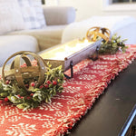 BUNDLE Woven Table Runner + Chicken Feeder Candle