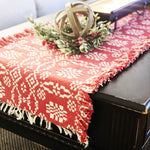 BUNDLE Woven Table Runner + Black Chicken Feeder Candle