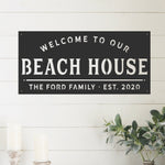 Welcome to our Beach House - Metal Sign