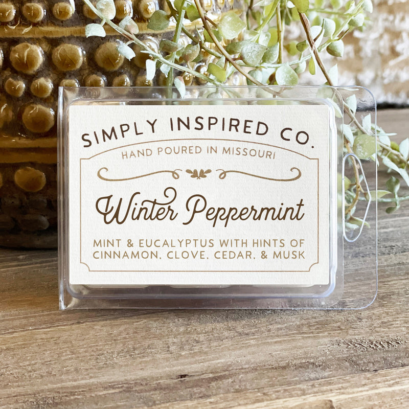 Winter Peppermint Candle