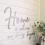 Home is where our story begins - Metal Phrase