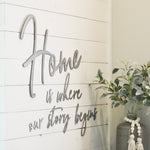 Home is where our story begins - Metal Phrase