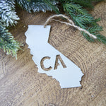 California - Metal Ornament