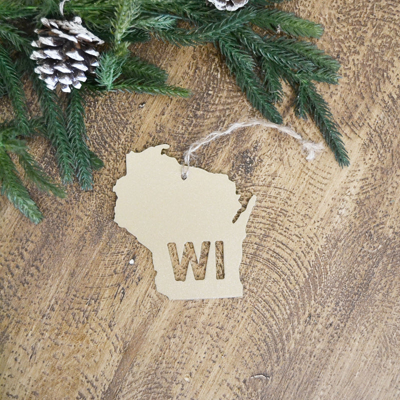 Wisconsin - Metal Ornament