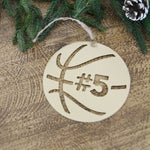 Basketball - Metal Ornament