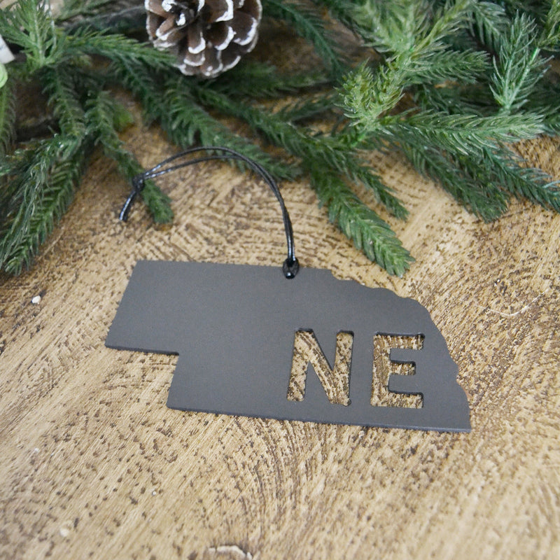 Nebraska - Metal Ornament