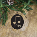 Music Note - Metal Ornament