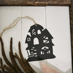 Haunted House - Metal Ornament