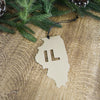 Illinois - Metal Ornament