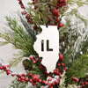 Illinois - Metal Ornament
