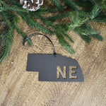 Nebraska - Metal Ornament