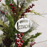 Coach Football - Metal Ornament