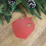 Teacher Heart - Metal Ornament