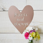 Forever And Always - Metal Sign