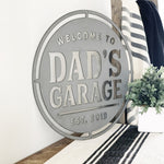 Personalized Round Metal Sign
