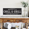 Personalized Chill & Grill - Good Times Served Daily - Metal Sign