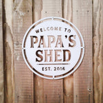 Personalized Round Metal Sign