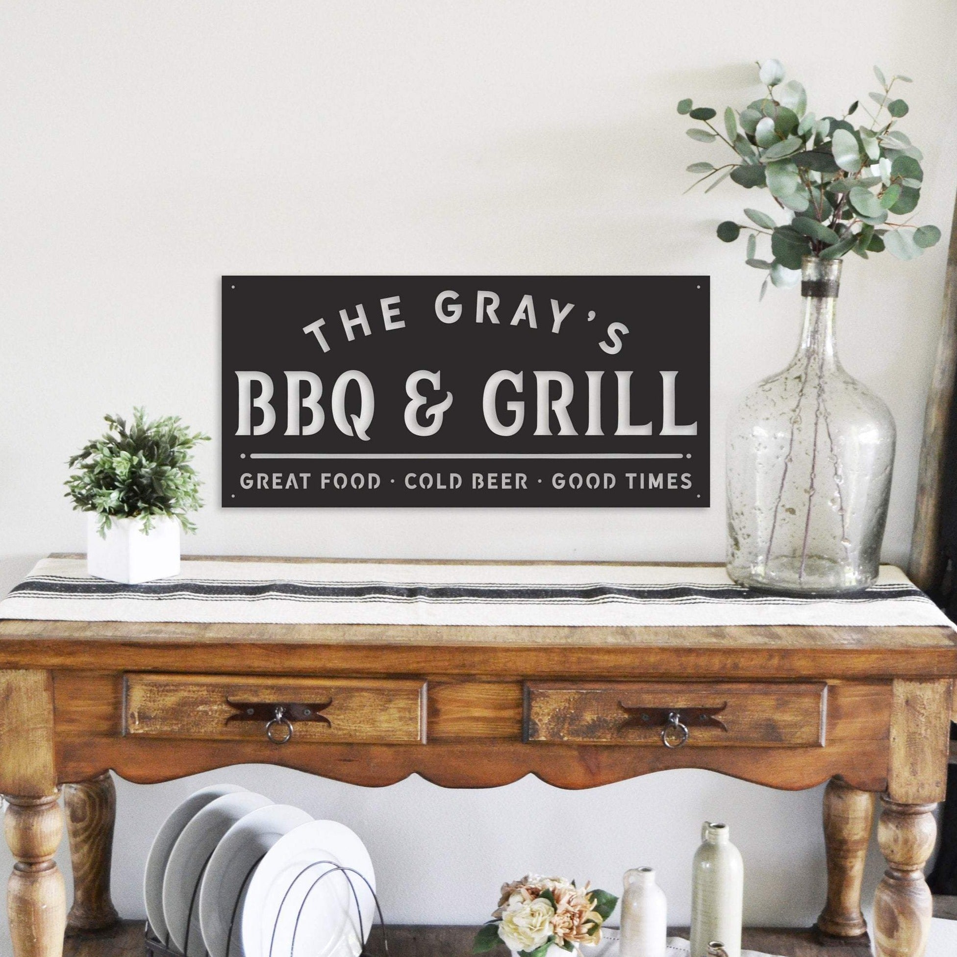 Smokin' Hot Plaques - Personalized Outdoor Hanging Barbecue Signs – Rusted  Orange Craftworks Co.