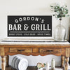 Personalized BAR & GRILL - Great Food, Cold Beer, Good Times - Metal Sign